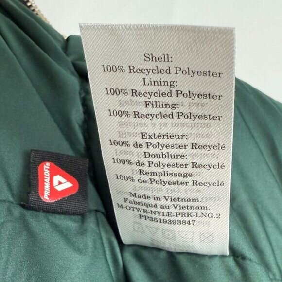 Everlane Men The ReNew Long Relaxed Fit Hooded Parka Scarab Green XS - Picture 11 of 11